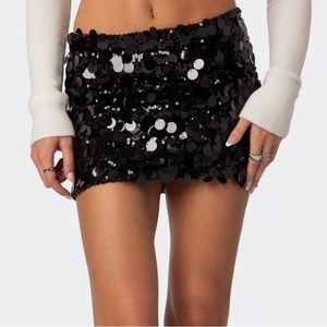 Sequin mini skirt